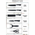 6-Piece Stainless Steel Knife Set