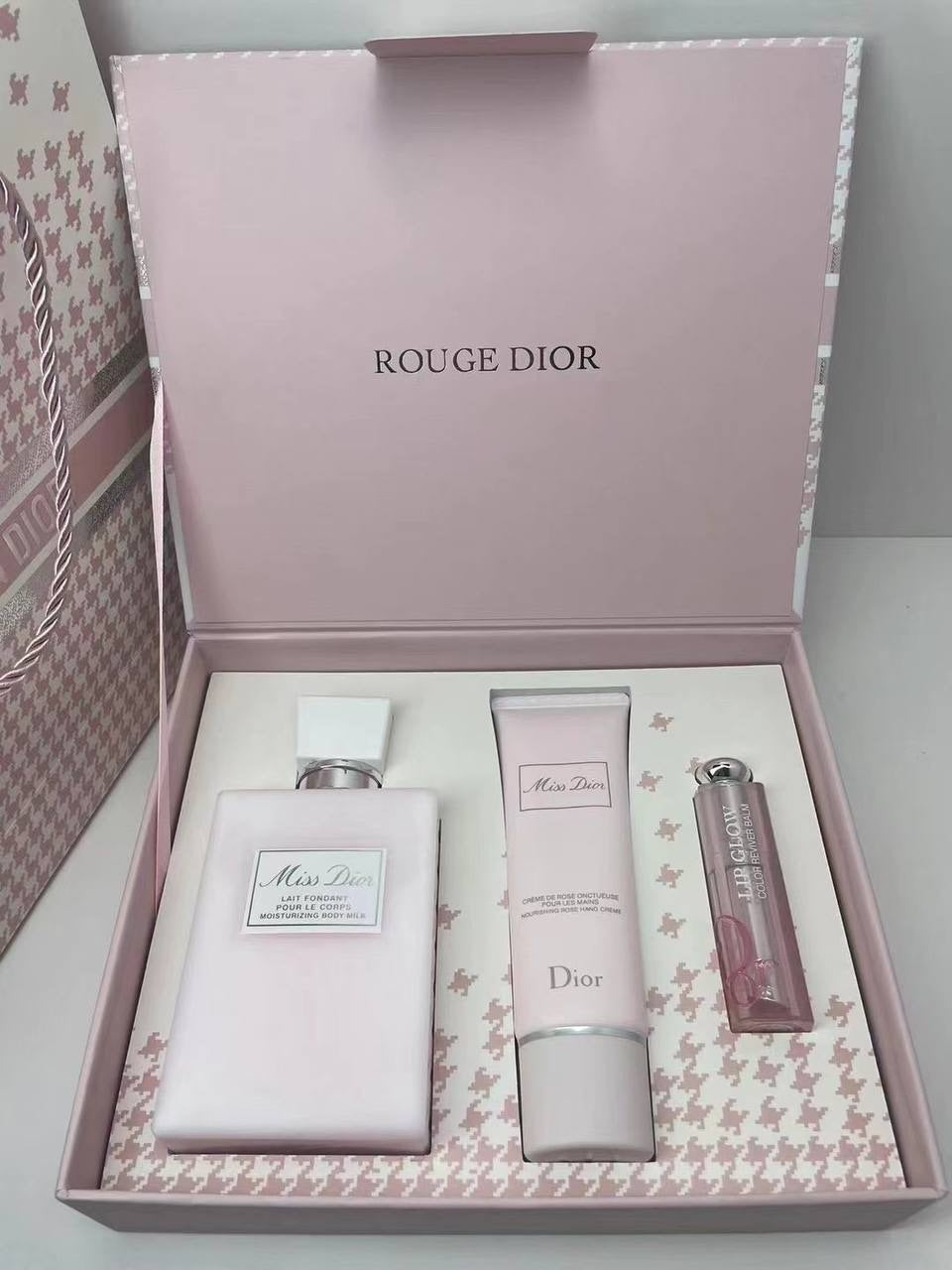 Dior Self Care Gift Set – Body Milk, Hand Cream & Lip Glow Balm