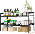 Adjustable Under Sink Kitchen Rack Organizer