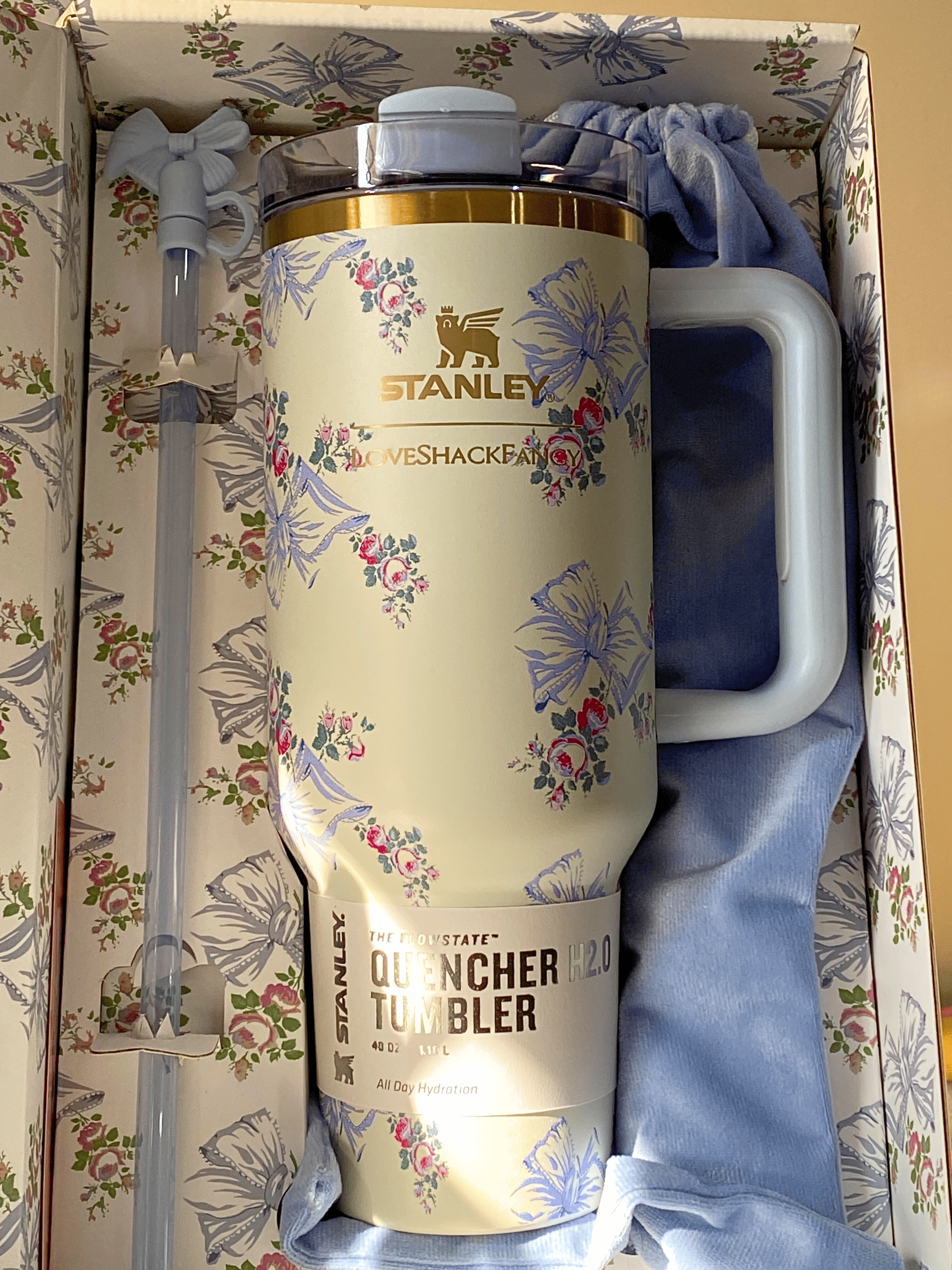 Stanley x LoveShackFancy 40oz Travel Tumbler – Insulated Drink Cup