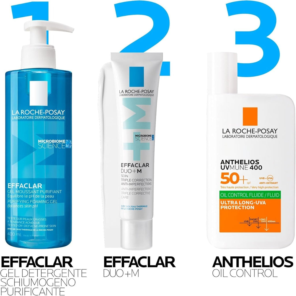 LA Roche-Posay Effaclar Duo+M Anti-Blemish Corrective Gel, For Oily, Blemish-Prone Skin